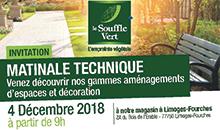 Matinale technique Le Soufflet Vert avec MDG le 4/12 à Limoges-Fourches
